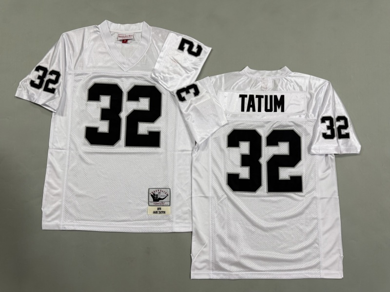 Men 2025 Nike Oakland Raiders #32 Allen white Throwback Limited NFL Jersey style 003->oakland raiders->NFL Jersey